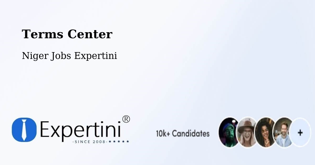 Terms of Service – Arlit - Niger Jobs Expertini